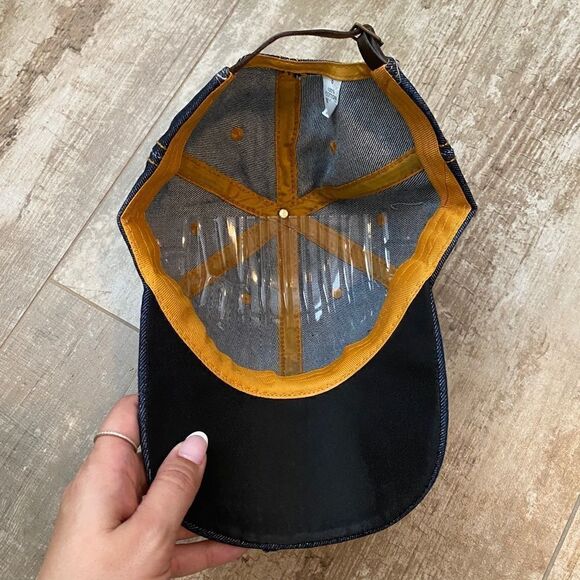 New York Denim Rhinestone Hat - Picture 3 of 3